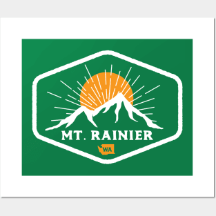 Mt Rainier National Park Posters and Art